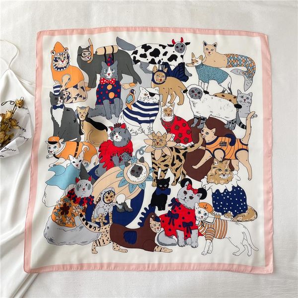 scarves luxury hijab silk shawl and wrap cute cat print scarf for women neckerchief hair band bag wrist headband bandana 2021 echarpe, Blue;gray
scarves luxury hijab silk shawl and wrap cute cat print scarf for women neckerchief hair band bag wrist headband bandana 2021 echarpe, Blue;gray