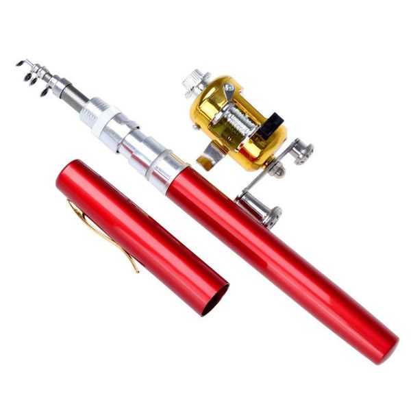 mini portable fishing rod pocket pole aluminum alloy pen shape with reel wheel boat rods
mini portable fishing rod pocket pole aluminum alloy pen shape with reel wheel boat rods