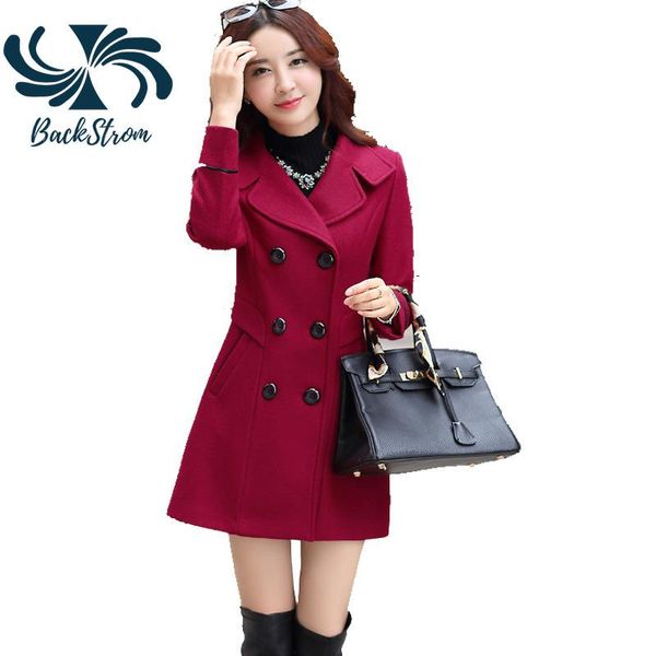 women's wool & blends backstrom women fall-winter mid-length coats korean slim-fit woolen trench jackets female lapel double-breasted o, Black
women's wool & blends backstrom women fall-winter mid-length coats korean slim-fit woolen trench jackets female lapel double-breasted o, Black