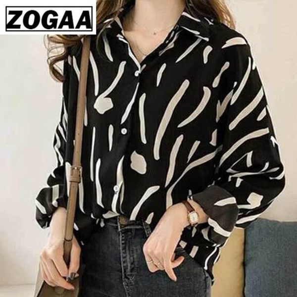 women's blouses & shirts zogaa blouse spring autumn casual female long-sleeved loose print office lady streetwear chic, White
women's blouses & shirts zogaa blouse spring autumn casual female long-sleeved loose print office lady streetwear chic, White