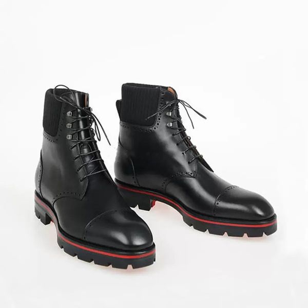winter men high boots red bottoms shoes motorcycle boot black genuine leather lace-up casual dress platform reds sole luxury designers 38-47
winter men high boots red bottoms shoes motorcycle boot black genuine leather lace-up casual dress platform reds sole luxury designers 38-47
