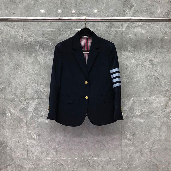 women's suits & blazers fashion 2021 brand formal blazer women british casual suit jacket spring autumn single breasted striped coat, White;black
women's suits & blazers fashion 2021 brand formal blazer women british casual suit jacket spring autumn single breasted striped coat, White;black