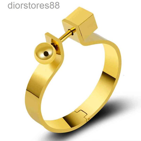 bangles bracelet popular punk style titanium steel screw rotation design exaggerated stainless jewelry women's, Black
bangles bracelet popular punk style titanium steel screw rotation design exaggerated stainless jewelry women's, Black