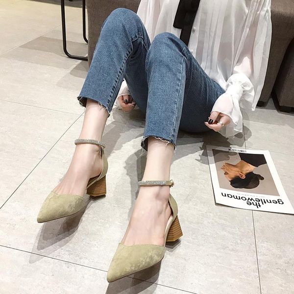 dress shoes flock high heels women thick heel pumps elegant sandals closed toe summer office work 2021, Black
dress shoes flock high heels women thick heel pumps elegant sandals closed toe summer office work 2021, Black