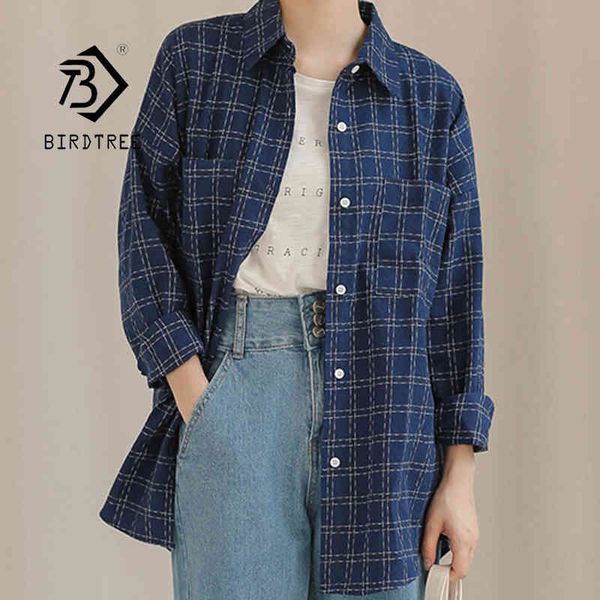 autumn new women vintage plaid shirt oversize long sleeve blouse turn-down collar big pockets spring feminina blusa t08105f 210430, White
autumn new women vintage plaid shirt oversize long sleeve blouse turn-down collar big pockets spring feminina blusa t08105f 210430, White