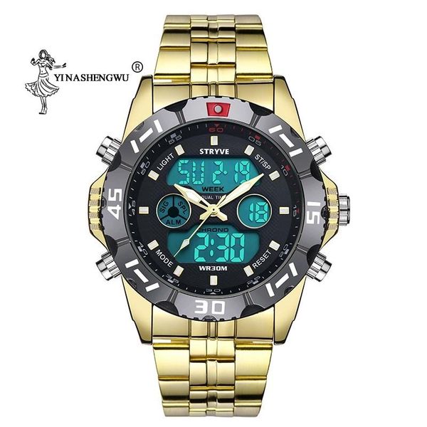 youth digital watch men's student multi-function sports luminous dual movement waterproof electronic quartz alarm wristwatches, Slivery;brown
youth digital watch men's student multi-function sports luminous dual movement waterproof electronic quartz alarm wristwatches, Slivery;brown