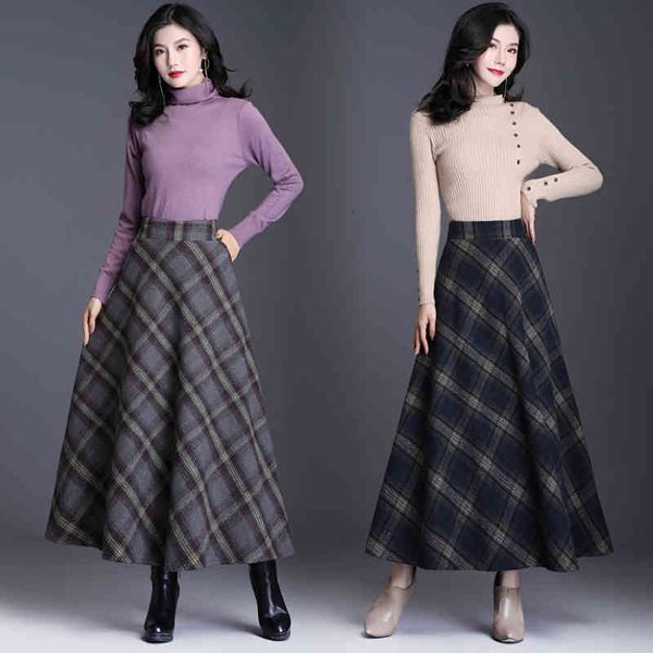 skirts vintage a-line high waist woolen autumn winter fashion women's wool maxi skirts female casual plaid skirt qg4v anw7, Black
skirts vintage a-line high waist woolen autumn winter fashion women's wool maxi skirts female casual plaid skirt qg4v anw7, Black