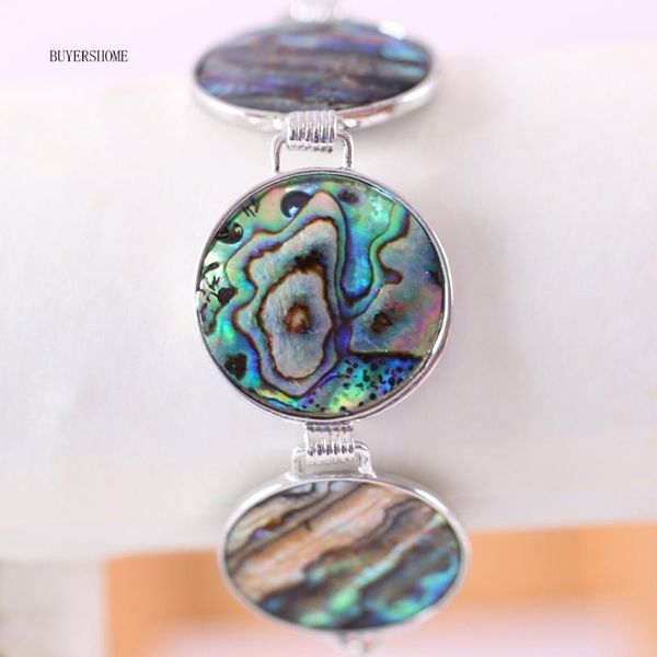 link, chain adjustable bangle 26mm round beads natural blue zealand abalone shell bracelet for men women jewelry gift h037, Black
link, chain adjustable bangle 26mm round beads natural blue zealand abalone shell bracelet for men women jewelry gift h037, Black