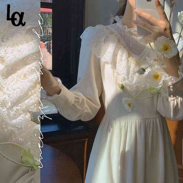 sweet fairy vintage dress women spring lace bow party korean french retro elegant midi female cute 210519, Black;gray
sweet fairy vintage dress women spring lace bow party korean french retro elegant midi female cute 210519, Black;gray