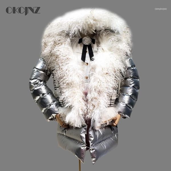 wool fur winter coat women puffer jacket hooded parka female sliver patchwork glossy outwear 2021 thick warm snow wear okq1131, Black
wool fur winter coat women puffer jacket hooded parka female sliver patchwork glossy outwear 2021 thick warm snow wear okq1131, Black