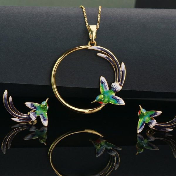 pendant necklaces cute elegant enameled hummingbird necklace for women simple sweet copper bird neck jewelry fashion party accessories, Silver
pendant necklaces cute elegant enameled hummingbird necklace for women simple sweet copper bird neck jewelry fashion party accessories, Silver