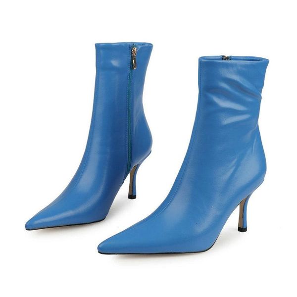 boots blue red white women ankle fashion zipper thin high heel stretch short autumn winter pointed toe shoes woman, Black
boots blue red white women ankle fashion zipper thin high heel stretch short autumn winter pointed toe shoes woman, Black
