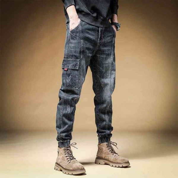 tiktok jeans 2021 new style old men's trousers all match., Blue 
tiktok jeans 2021 new style old men's trousers all match., Blue