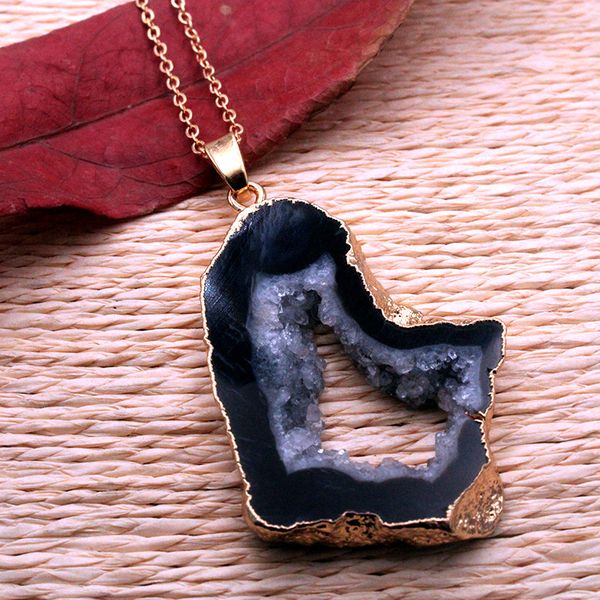 america europe selling natural agate pendant necklace for lovers gift wholesale, Silver
america europe selling natural agate pendant necklace for lovers gift wholesale, Silver