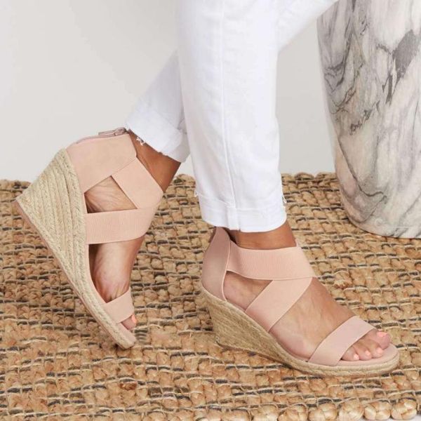 dress shoes wedge heel zipper sandals women high heels peep toe casual stretch fabric solid woman pumps female shoe, Black
dress shoes wedge heel zipper sandals women high heels peep toe casual stretch fabric solid woman pumps female shoe, Black