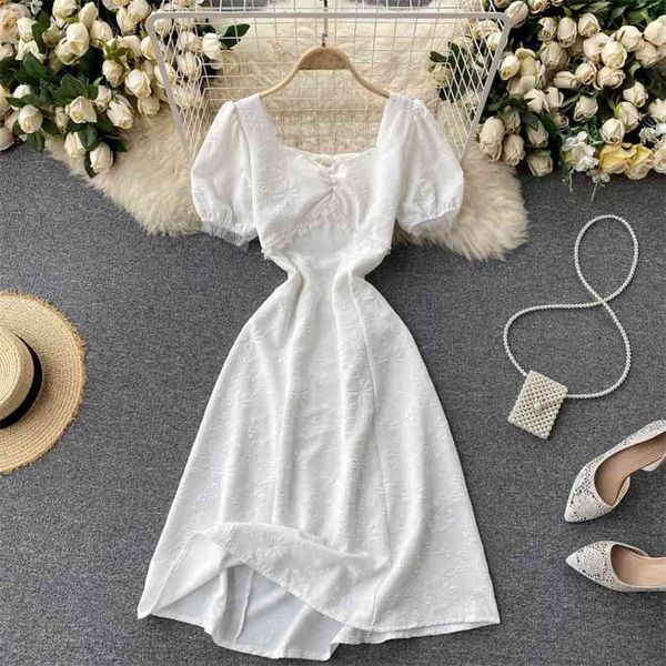 women fashion square neck short sleeve wooden ear beading hollow sweet a-line dress elegant vestido de mujer s363 210527, Black;gray
women fashion square neck short sleeve wooden ear beading hollow sweet a-line dress elegant vestido de mujer s363 210527, Black;gray
