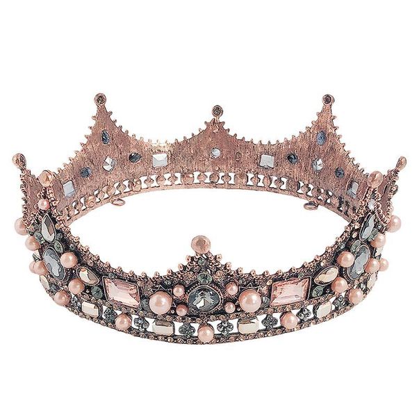 hair clips & barrettes 1pc high-end atmosphere electroplated thick bride crown headdress (as shown), Golden;silver
hair clips & barrettes 1pc high-end atmosphere electroplated thick bride crown headdress (as shown), Golden;silver