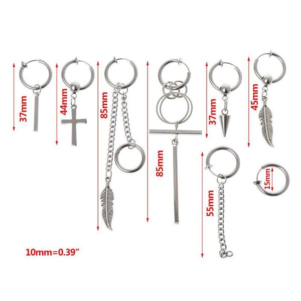 pcs/set jewelry earrings women men lady hip hop fashion pendant simple stainless steel charms gifts party dangle & chandelier, Silver
pcs/set jewelry earrings women men lady hip hop fashion pendant simple stainless steel charms gifts party dangle & chandelier, Silver