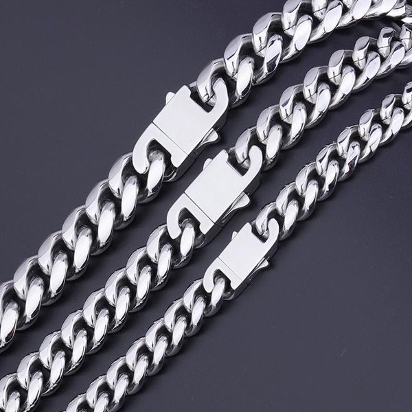 chains 2021 14mm stainless steel necklace nice bottom cuban chain link, Silver
chains 2021 14mm stainless steel necklace nice bottom cuban chain link, Silver