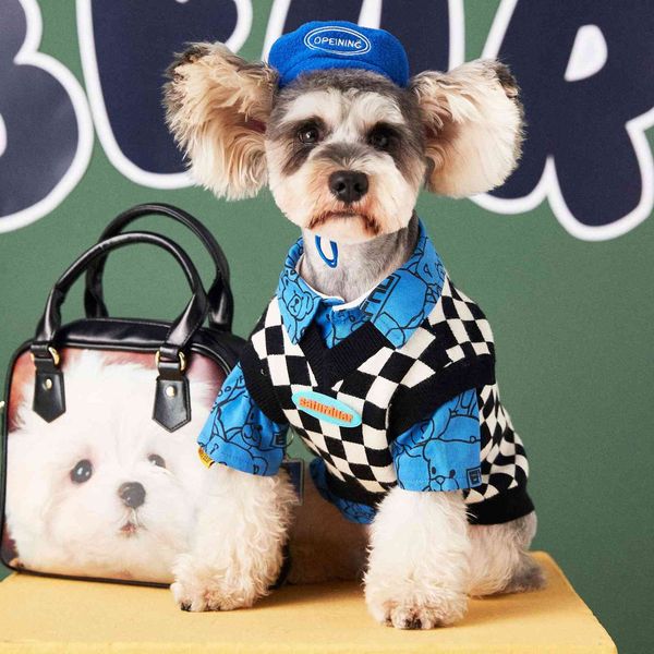 dog cloth autumn and winter chenery bear teddy fadu black white checkerboard sweater sleevels pet vt
dog cloth autumn and winter chenery bear teddy fadu black white checkerboard sweater sleevels pet vt