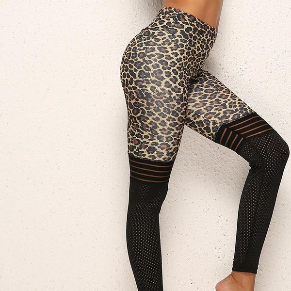 fitness leggings women leopard print mesh patchwork high waist workout sport push up jeggings, Black
fitness leggings women leopard print mesh patchwork high waist workout sport push up jeggings, Black
