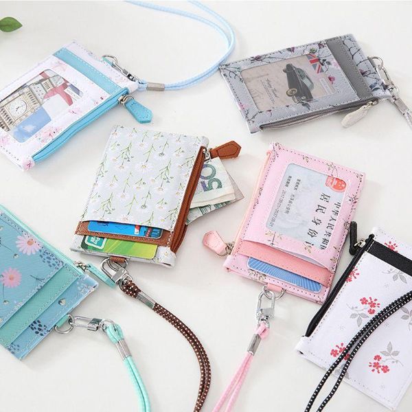 card holders portable leather id badge holder case ipper coin pocket purse office work with neck lanyard, Brown;gray
card holders portable leather id badge holder case ipper coin pocket purse office work with neck lanyard, Brown;gray