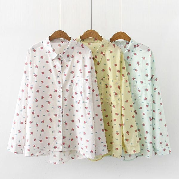 fashion women's blouse casual shirt long sleeve printed ladies button loose blouses & shirts, White
fashion women's blouse casual shirt long sleeve printed ladies button loose blouses & shirts, White