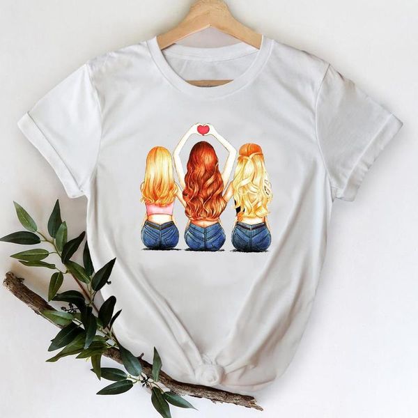 women's t-shirt t-shirts women 2021 trend elegant cartoon sister friends clothing 90s clothes stylish tshirt lady print tee, White
women's t-shirt t-shirts women 2021 trend elegant cartoon sister friends clothing 90s clothes stylish tshirt lady print tee, White
