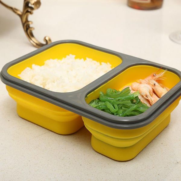 dinnerware sets 2 cells 900ml silicone collapsible portable bento box microwave oven bowl folding storage lunch container with cutlery
dinnerware sets 2 cells 900ml silicone collapsible portable bento box microwave oven bowl folding storage lunch container with cutlery