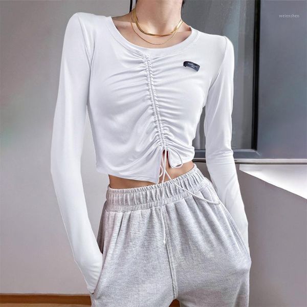 yoga outfit shirts for women fitness gym long sleeve sport crop female drawstring running workout t-shirt
yoga outfit shirts for women fitness gym long sleeve sport crop female drawstring running workout t-shirt
