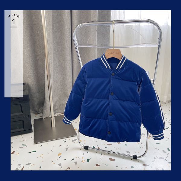 windproof fashion winter kids down coat warm baseball jacket with unique collar design foreign style k10055, Blue;gray
windproof fashion winter kids down coat warm baseball jacket with unique collar design foreign style k10055, Blue;gray