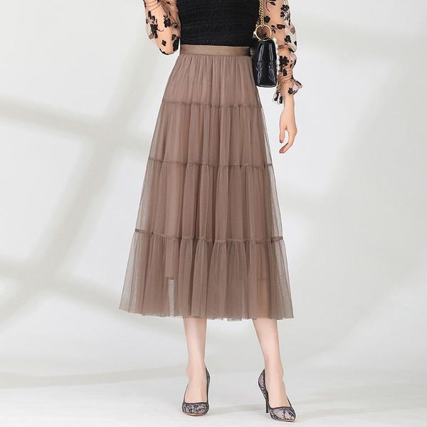 skirts 2021 summer women's net yarn splicing loose elastic waist elegant temperament pompong long skirt, Black
skirts 2021 summer women's net yarn splicing loose elastic waist elegant temperament pompong long skirt, Black