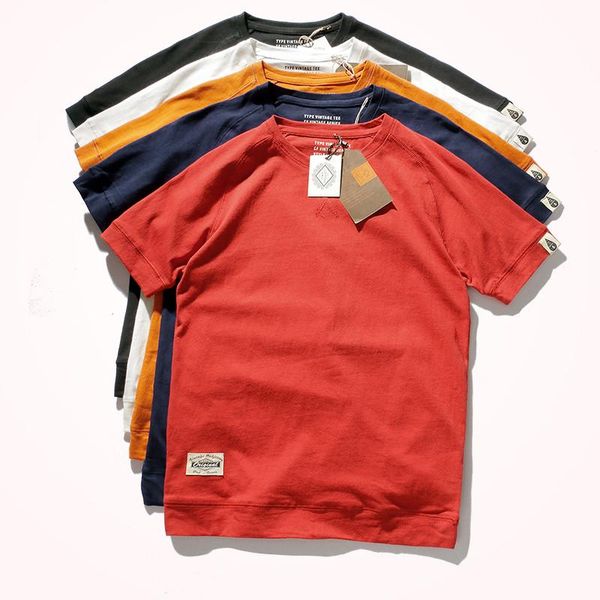 summer raglan sleeve solid color t-shirt men's fashion short-sleeved round neck 100% cotton washed bottoming t-shirts, White;black
summer raglan sleeve solid color t-shirt men's fashion short-sleeved round neck 100% cotton washed bottoming t-shirts, White;black