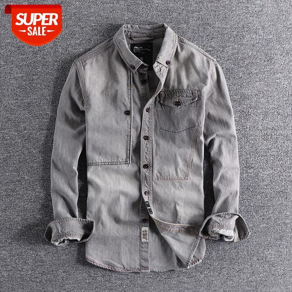 heavy wash retro tool pocket youth autumn jacket european and american original men's shirt long sleeves #h50d, White;black
heavy wash retro tool pocket youth autumn jacket european and american original men's shirt long sleeves #h50d, White;black