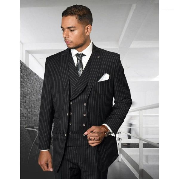men's suits & blazers classic black stripe men formal business blazer slim fit wedding groom tuxedos 3 piece jacket pants vest set cost, White;black
men's suits & blazers classic black stripe men formal business blazer slim fit wedding groom tuxedos 3 piece jacket pants vest set cost, White;black