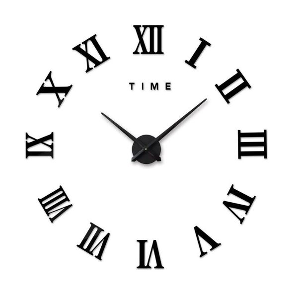 3d big acrylic mirror wall clock diy quartz watch still life clocks modern home decoration living room stickers 47inch
3d big acrylic mirror wall clock diy quartz watch still life clocks modern home decoration living room stickers 47inch