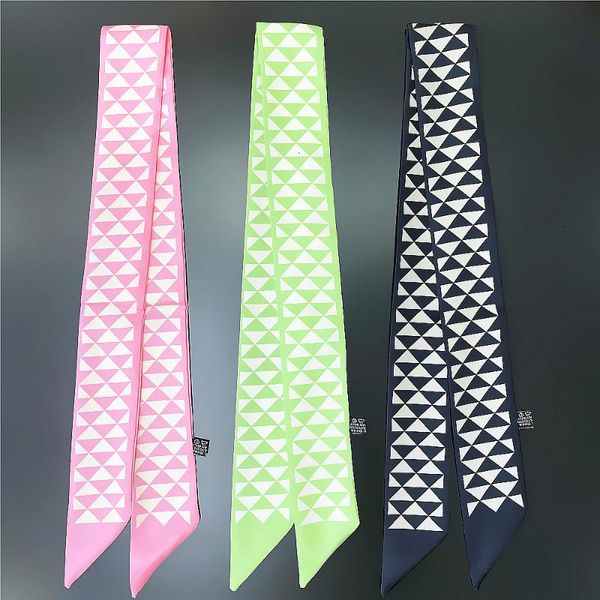 scarves 2021 brand scarf women design triangle summer silk for ladies hair accessories foulard & bag fashion headband, Blue;gray
scarves 2021 brand scarf women design triangle summer silk for ladies hair accessories foulard & bag fashion headband, Blue;gray