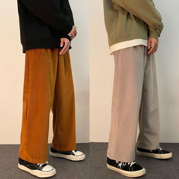 autumn corduroy pants men's fashion retro casual wide-leg men streetwear wild loose hip-hop straight trousers mens m-5xl, Black
autumn corduroy pants men's fashion retro casual wide-leg men streetwear wild loose hip-hop straight trousers mens m-5xl, Black