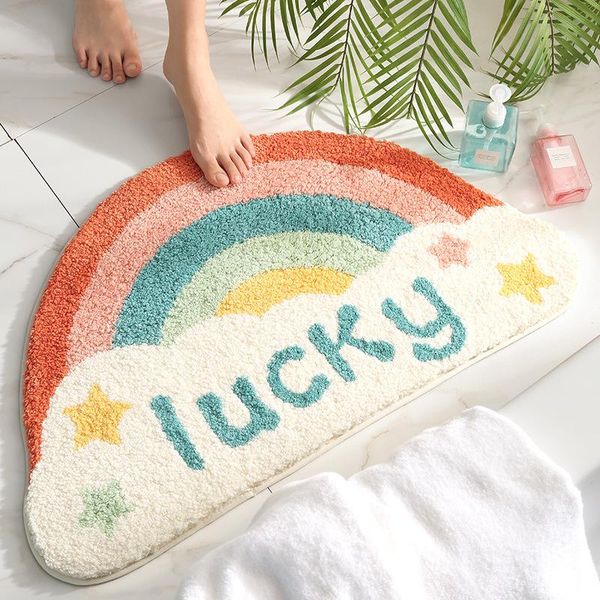 rainbow bath rug non-slip cartoonsfloor doorabsorbent household semicircular bathroom bedroom entrance anime floor mat mats
rainbow bath rug non-slip cartoonsfloor doorabsorbent household semicircular bathroom bedroom entrance anime floor mat mats