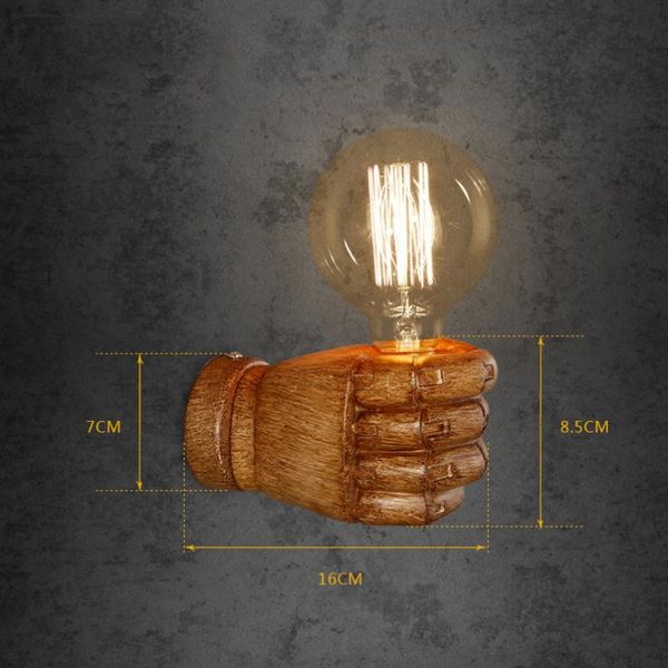 art resin fist wall lamp retro loft cafe restaurant bar club pub office study balcony aisle corridor bedside room light bra
art resin fist wall lamp retro loft cafe restaurant bar club pub office study balcony aisle corridor bedside room light bra
