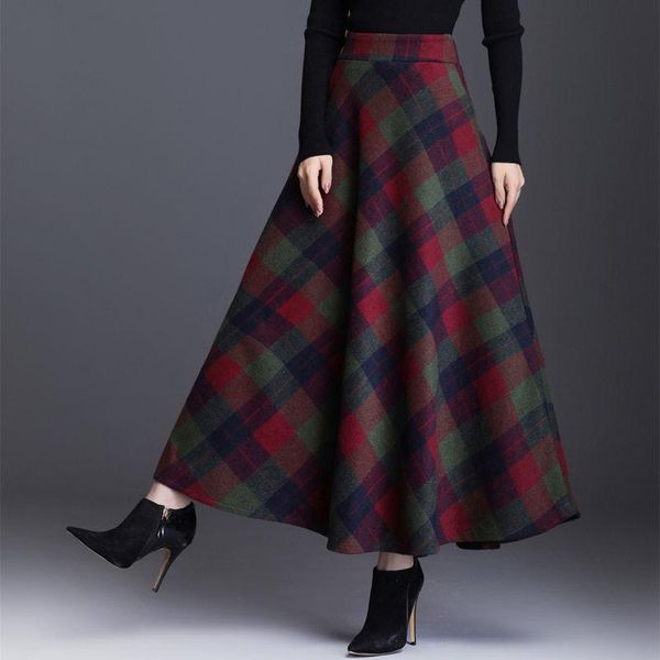 skirts autumn clothes plus size women's plaid a- line large swing skirt for women woman mujer faldas saias mulher, Black
skirts autumn clothes plus size women's plaid a- line large swing skirt for women woman mujer faldas saias mulher, Black