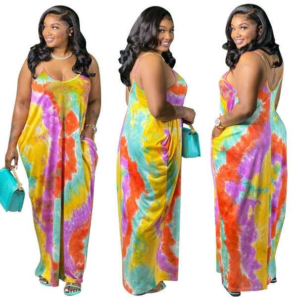 casual dresses lady v-neck summer loose dress women's printed sling sundress sleeveless die dyeing vestidos bohemian female maxi robe, Black;gray
casual dresses lady v-neck summer loose dress women's printed sling sundress sleeveless die dyeing vestidos bohemian female maxi robe, Black;gray