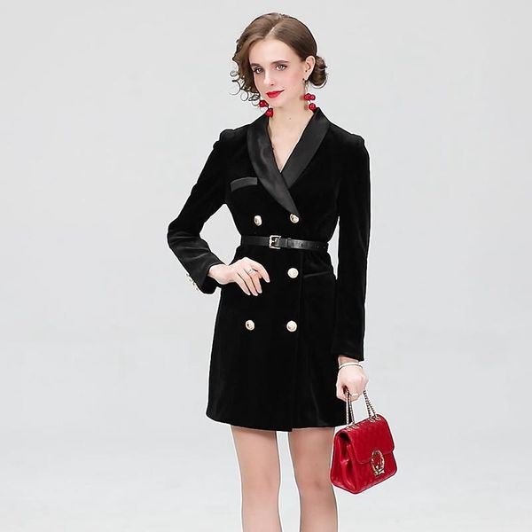women's wool & blends coat velvet suit jacket long sleeve winter double breasted ladies black blazer belt slim set women
women's wool & blends coat velvet suit jacket long sleeve winter double breasted ladies black blazer belt slim set women
