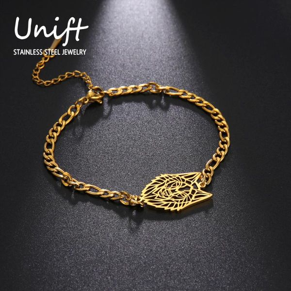 link, chain unift hollow head of wolf bracelet women men courageous spiritual animal charms stainless steel hip punk jewelry party gift, Black
link, chain unift hollow head of wolf bracelet women men courageous spiritual animal charms stainless steel hip punk jewelry party gift, Black
