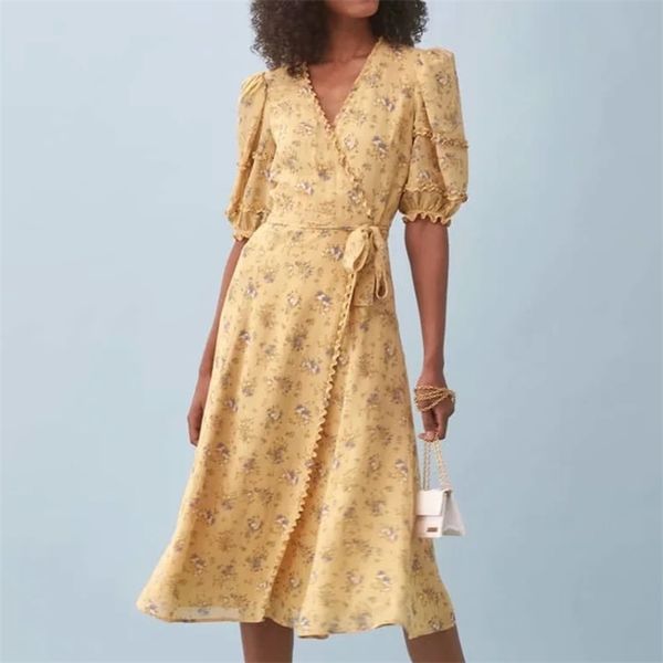 women print slim dress summer v-neck ruffled short sleeve lace-up long fashion female 210524, Black;gray
women print slim dress summer v-neck ruffled short sleeve lace-up long fashion female 210524, Black;gray