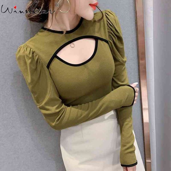 women's t-shirt spring fall korean style girls fashion hollow out women long sleeve drape all match cotton tees t11606a, White
women's t-shirt spring fall korean style girls fashion hollow out women long sleeve drape all match cotton tees t11606a, White