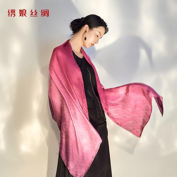 scarves embroidered gradient ramp shui yun niang silk shawl rib fabrics tie-dye series of chinese ink painting, Blue;gray
scarves embroidered gradient ramp shui yun niang silk shawl rib fabrics tie-dye series of chinese ink painting, Blue;gray