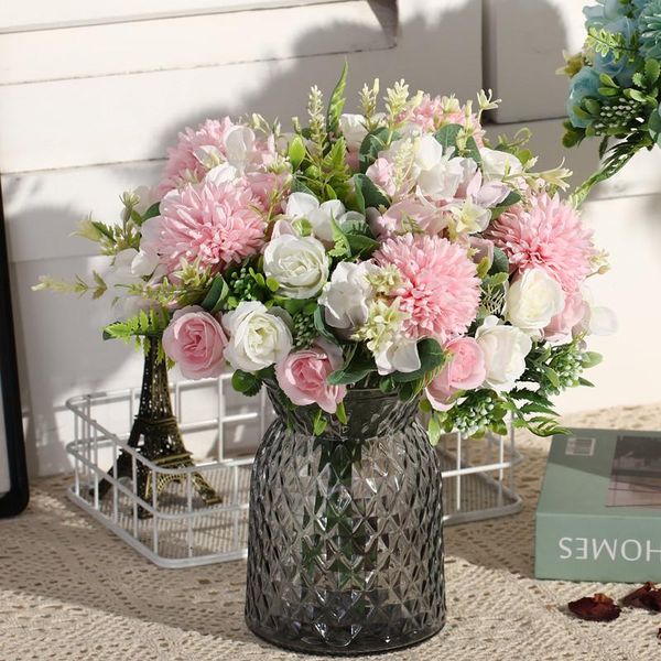 decorative flowers & wreaths deluxe pink hydrangea autumn rayon flower wedding home decoration white peony simple bouquet fake
decorative flowers & wreaths deluxe pink hydrangea autumn rayon flower wedding home decoration white peony simple bouquet fake