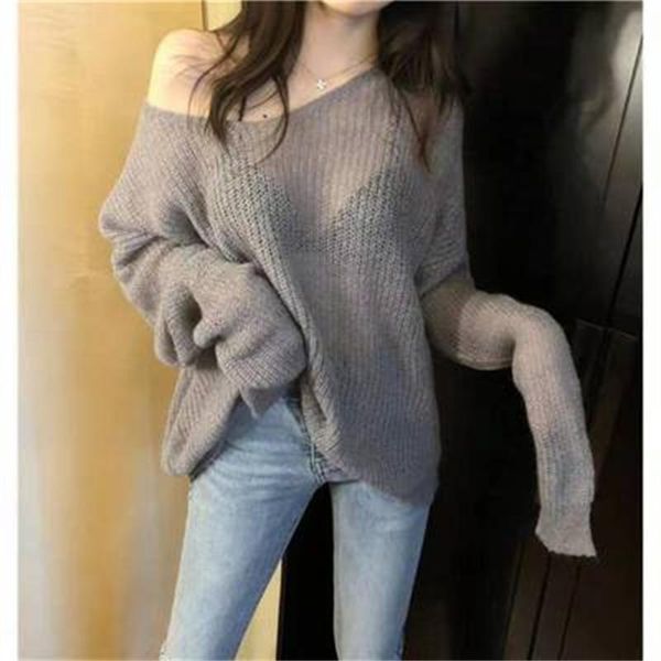 women's sweaters thin women vintage hollow knitted pullovers sweet girls casual loose v-neck sweatshirt elegant korean h1420, White;black
women's sweaters thin women vintage hollow knitted pullovers sweet girls casual loose v-neck sweatshirt elegant korean h1420, White;black