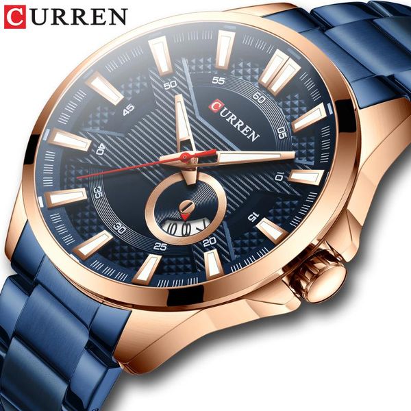 wristwatches curren business quartz watch for men luxury men's brand stainless steel wristwatch relogio masculino waterproof clock, Slivery;brown
wristwatches curren business quartz watch for men luxury men's brand stainless steel wristwatch relogio masculino waterproof clock, Slivery;brown